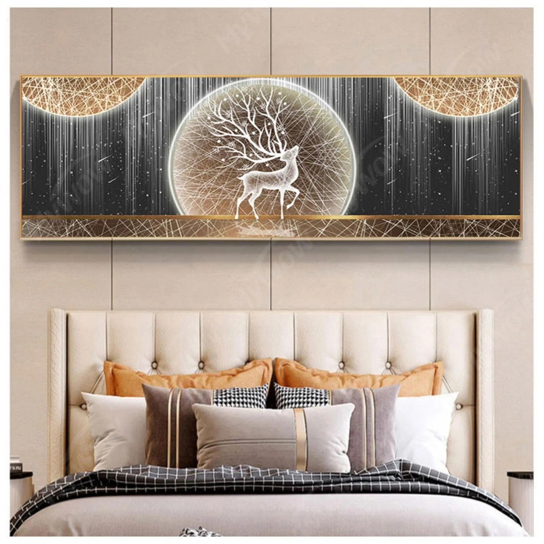 Luxury Large Crystal Wall Clock & Art Painting Clock for Home Decor