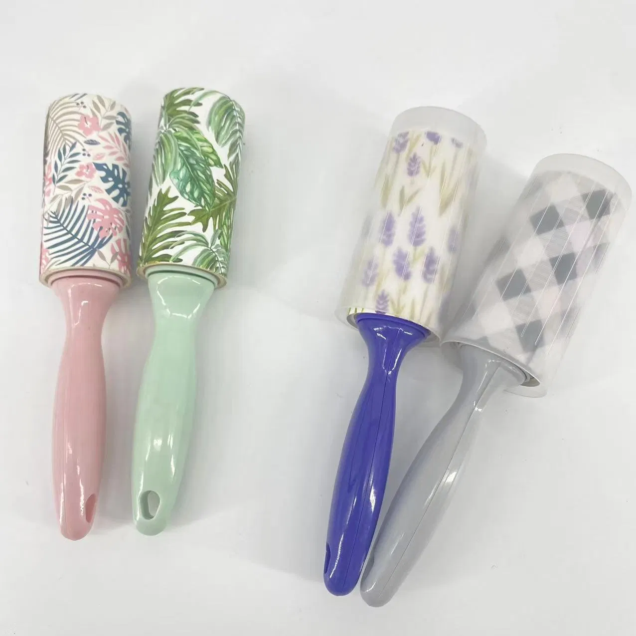 Wholesale Reusable Manual Plastic Style Household Cleaning Set Sticky Paper Lint Roller for Pet Hair Removal