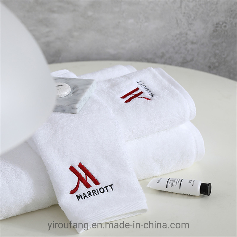 Adult Medium Bath Towels White 4 Star Hotel Cheap 100 Cotton Jacquard Square Towel Set Plain Cotton