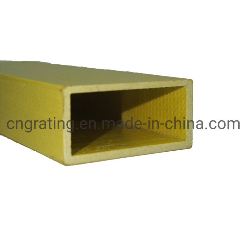 Fiberglass Chimney Pultruded Round / FRP GRP Pultrusion Section Shape Plastic Square Rectangular Hollow Tube