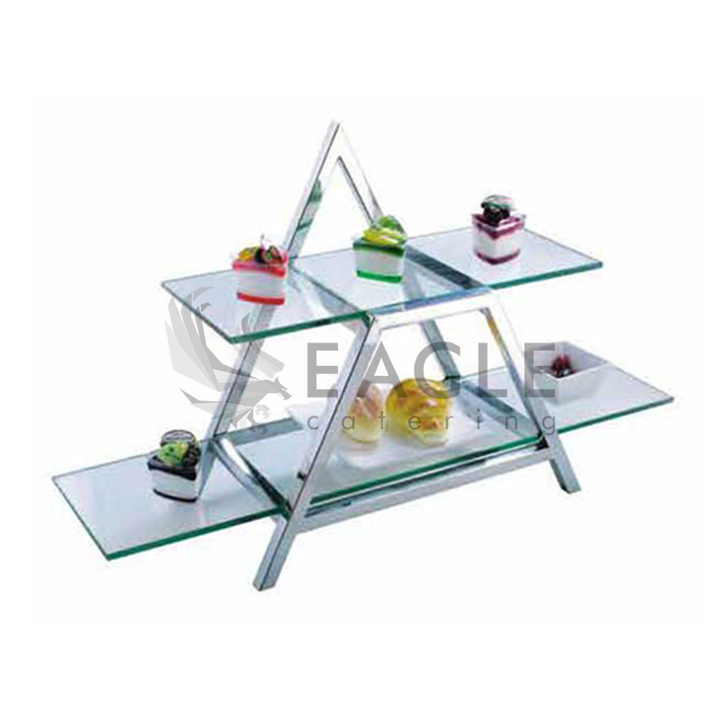 Stainless Steel Food Display Shelf Rack Riser
