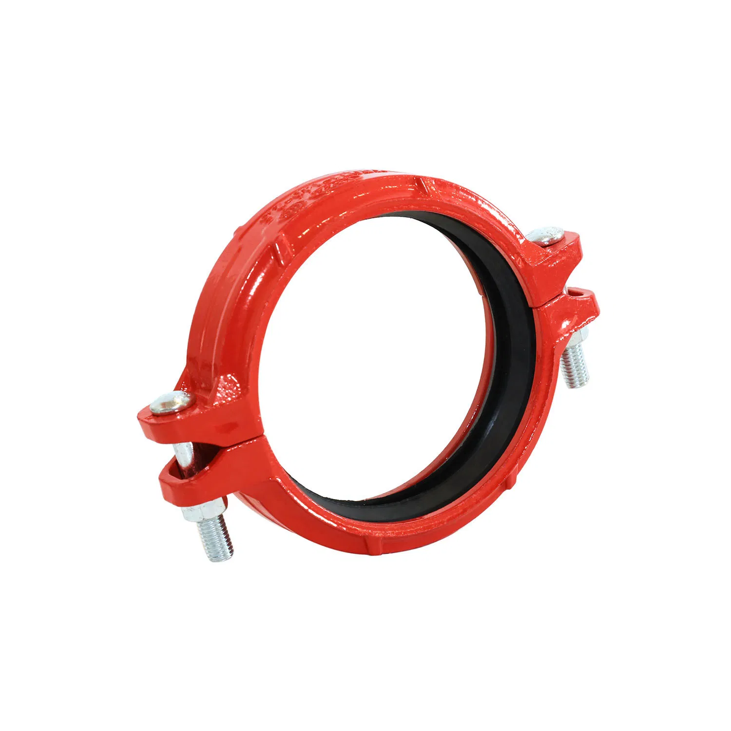 Ductile Iron Grooved Rigid Pipe Fitting Coupling Connector for Fire Protection System