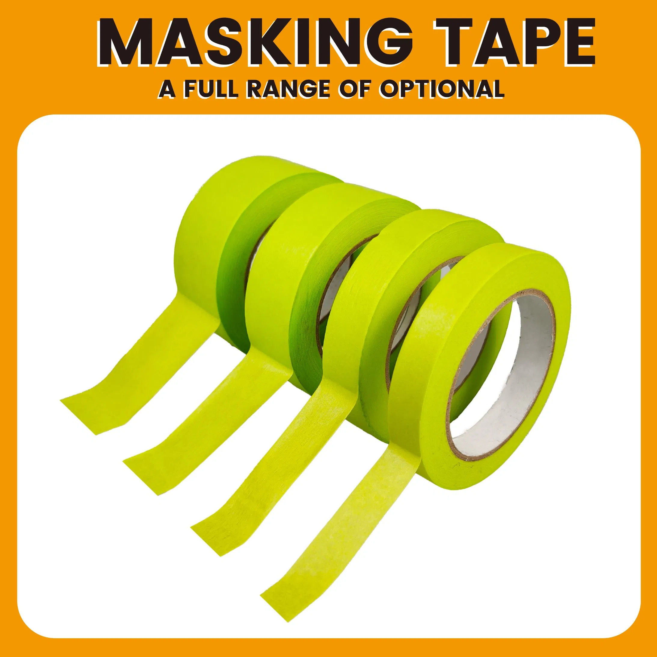 Green General Masking Tape for Automotive or Home Painting