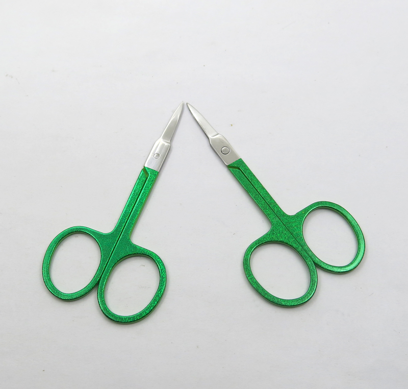 Stainless Steel Colorful Coated with Glitter Beauty Scissors Eyebrow Facial Eyebrow Eyelash Beauty Makeup Beauty Accessories Tools