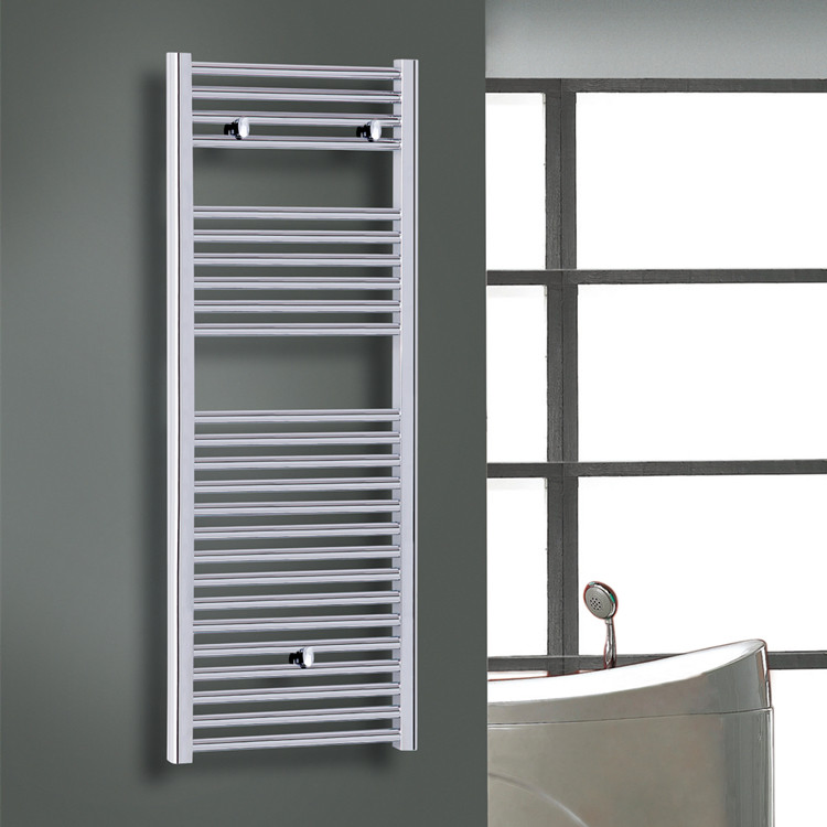 Avonflow Powder Coated Bathroom Clothes Drying Rack Heater Hot Water Radiator
