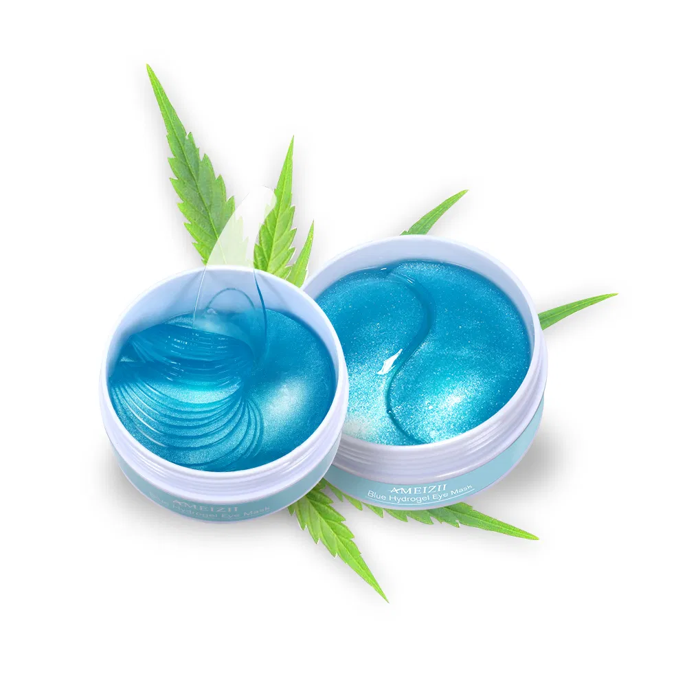 Wholesale 24K Gold Collagen Gel Eye Pads Reducing Dark Circles Deep Hydration Hydrogel Custom Crystal Eye Mask Under Eye Patch