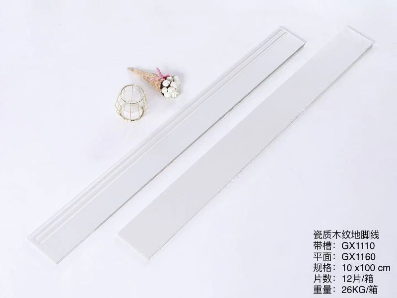 100X1000mm Wood Look Porcelain Wall Skirting Boarder Tiles for House