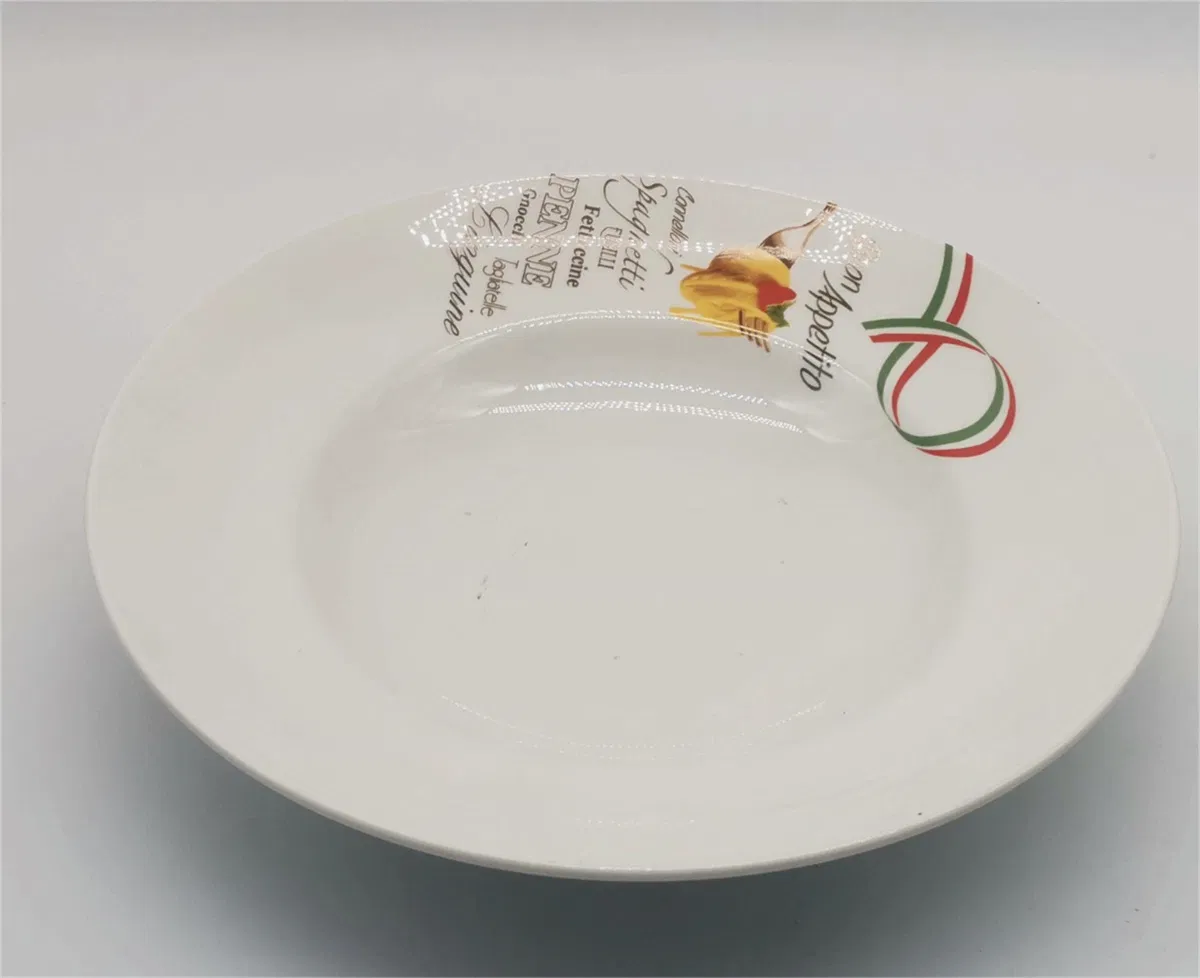 10.5 Inch Pasta Plate Porcelain Ceramics Stoneware Hotelporcelain Tableware