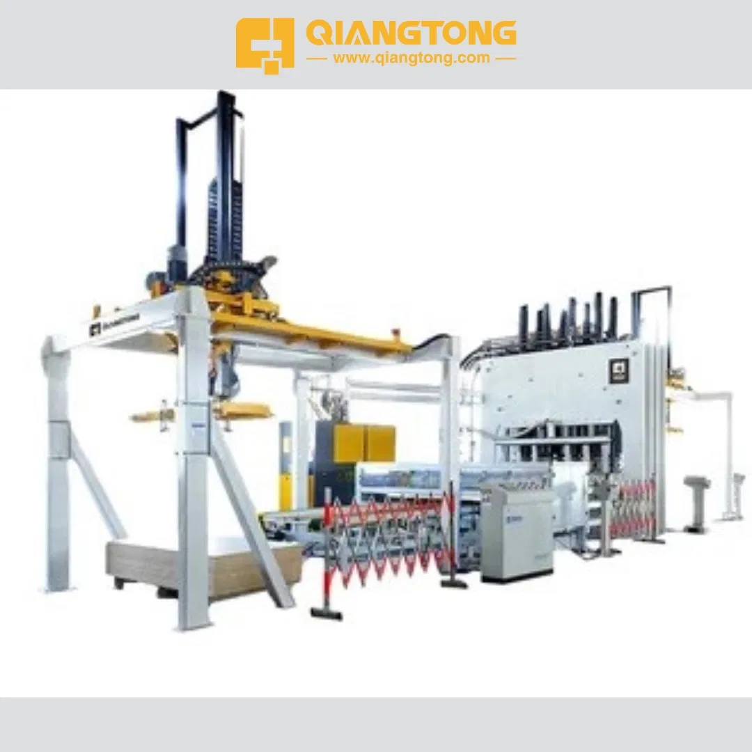 Heat Press Melamine Manufacturing Line Short Cycle Lamination Press Production Line