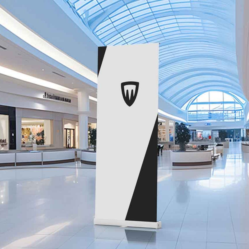 Portable Economy 80*200 Roll up Banner Stand for Exhibitions Promote Advertising Display