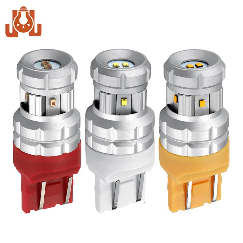 Светодиодная лампа 7443 для поворотников, желтая