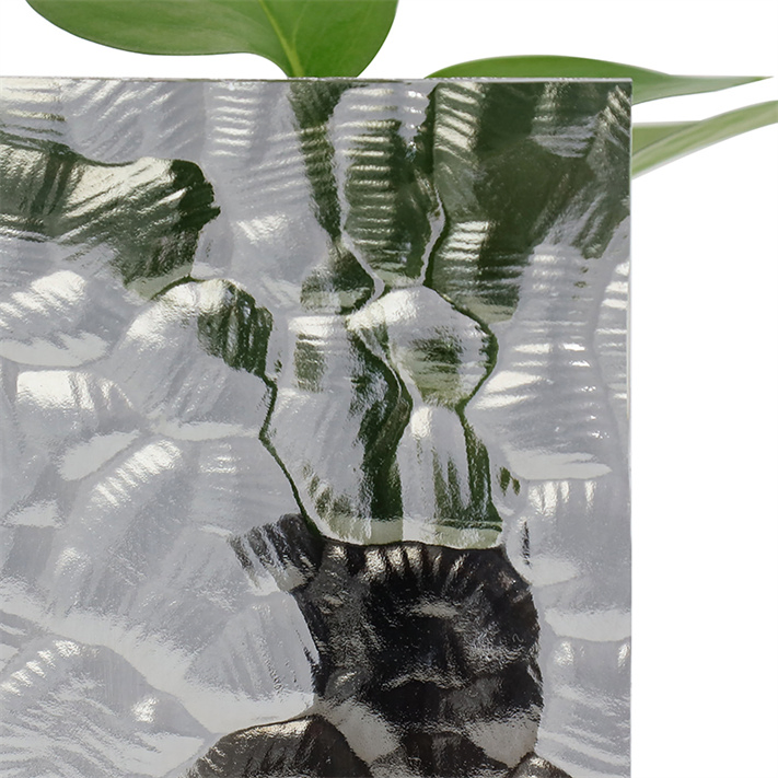 5mm 6mm 8mm Ggg Clear Moru Fluted Textured Reed Pattern Glass