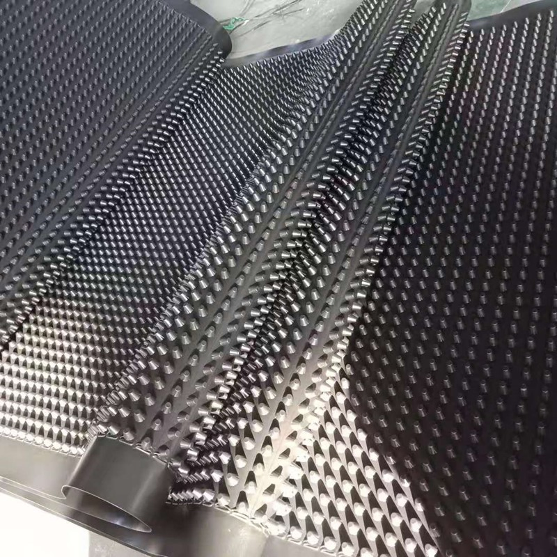 Geocomposite Drain Black Color Dimpled Plastic Drain Sheet for Underground Waterproofing