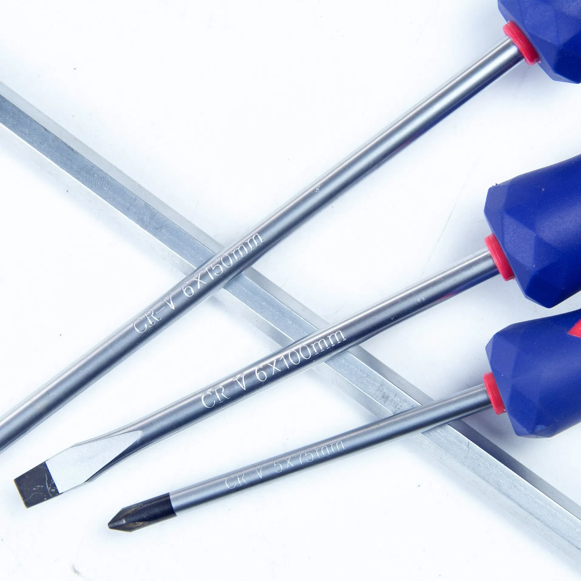 Sali 6PCS 5*75/6*100/6*150mm PP Handle Screwdriver Set