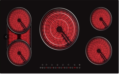 cETL Cerificed High Power 4&5 Burners Ceramic Hob Stove Highlight Hob