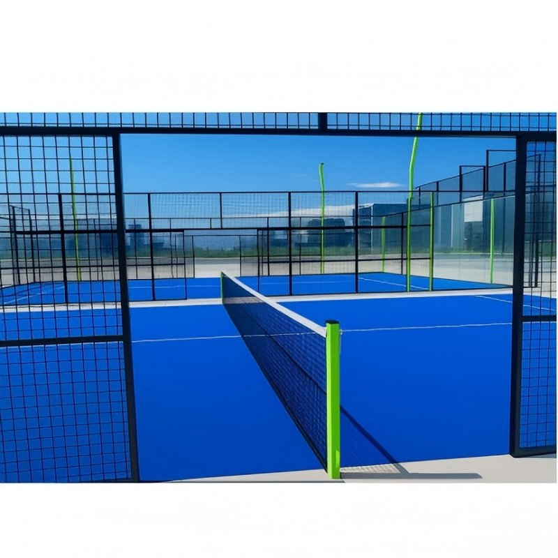 Panoramic Steel Structure Padel Tennis Court Fence Panels Designed for Professional Tournaments