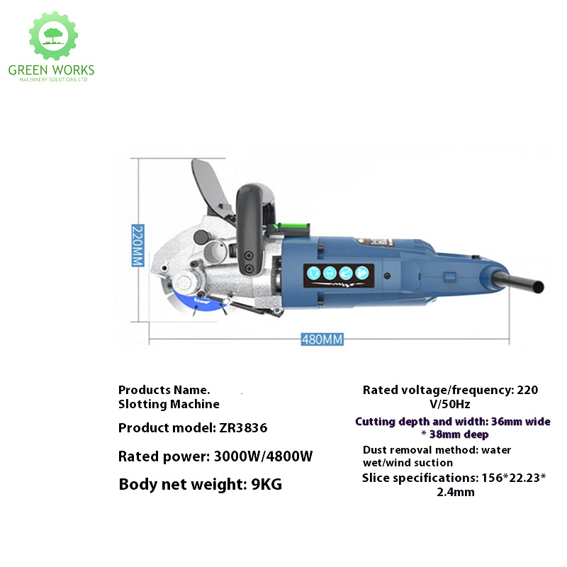 Wholesale Multi-Piece Plumber Cutting Machine Wall Chaser for Concrete Wall Slotting