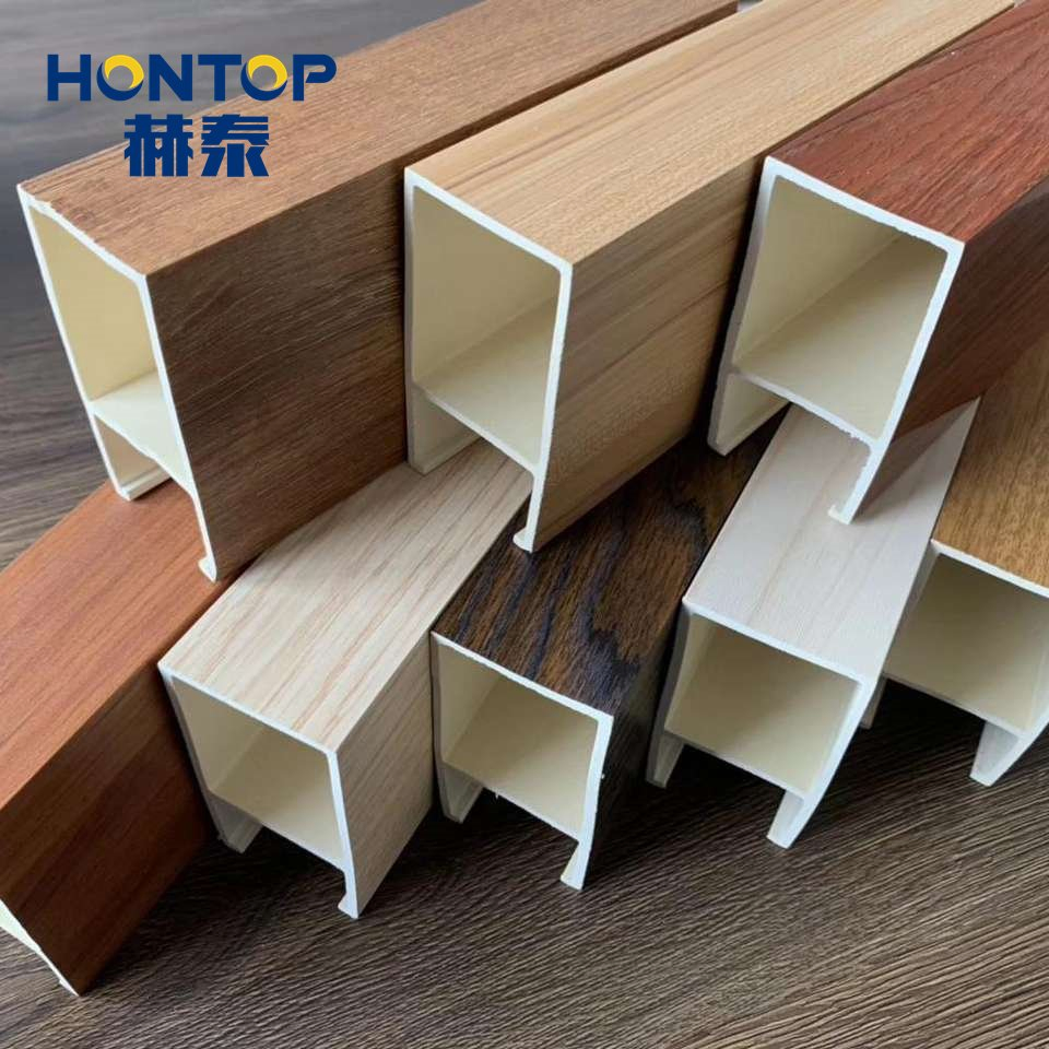 Wooden Square Tube Easy to Install Indoor Plastic WPC Ceiling Tube