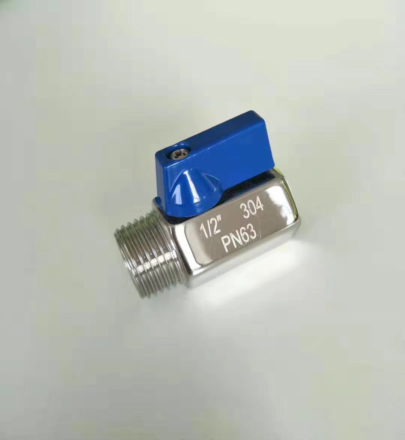 Pn63 Stainless Steel Mini Ball Valve with M/F Thread