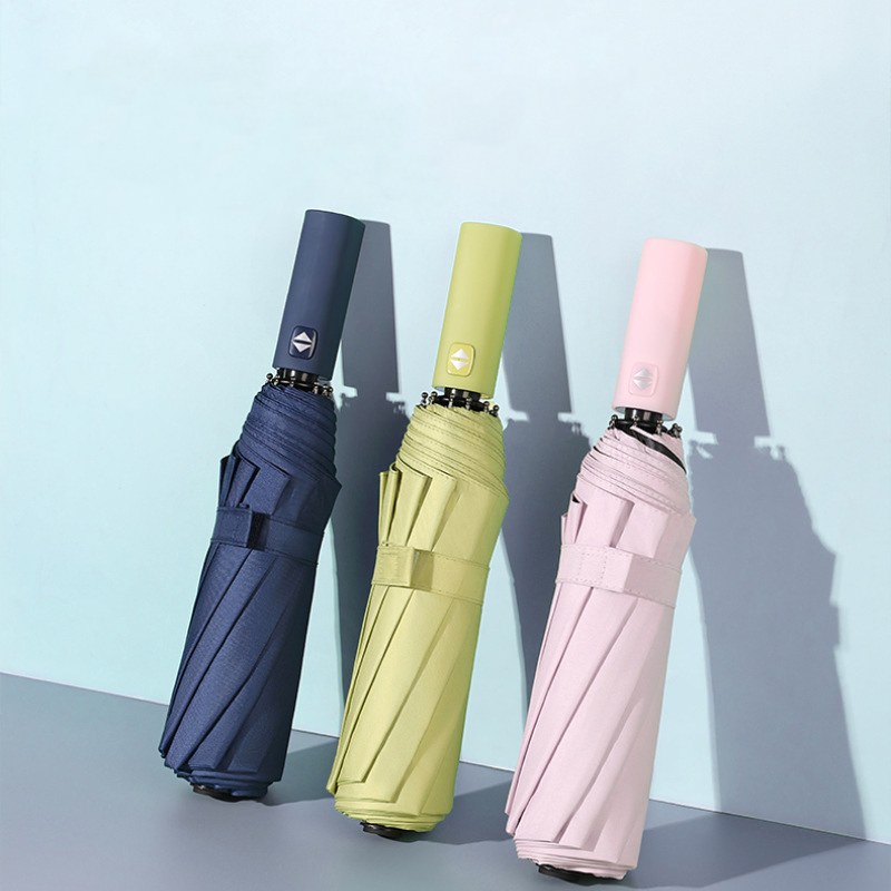 Wholesale Promotion Personalized Logo Printing Advertising Travel Full Automatic Rain Folding Umbrella