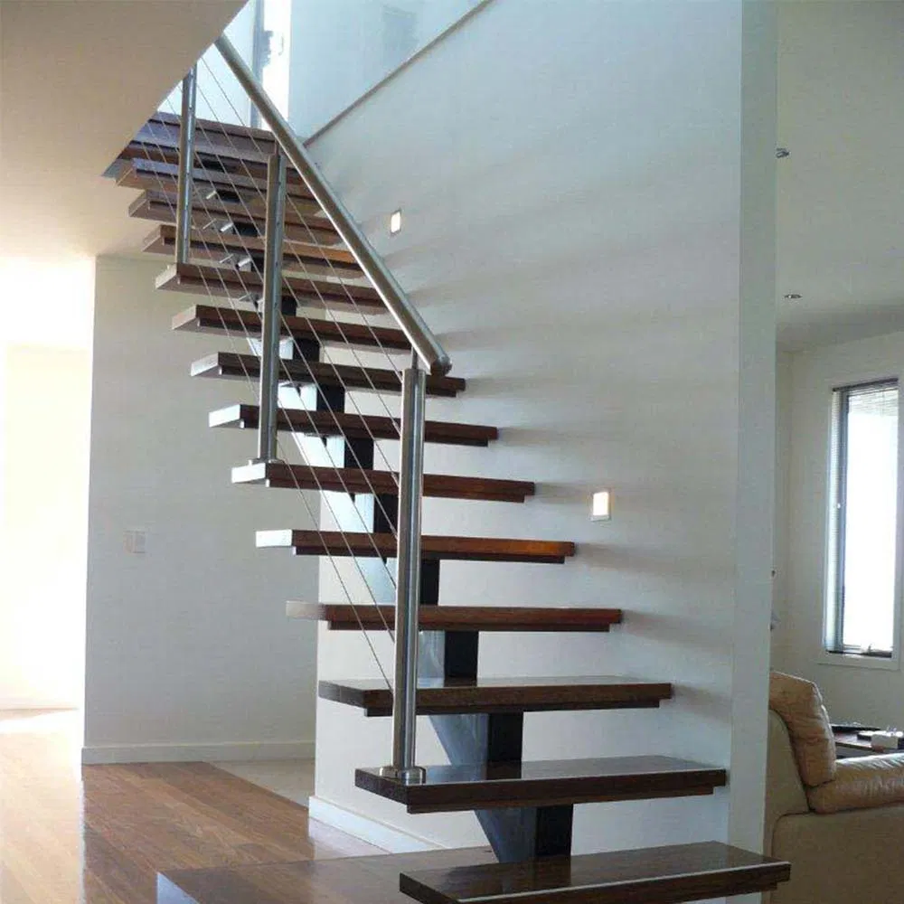 Modern Glass Stair with Antislip Staircase Glass Tread