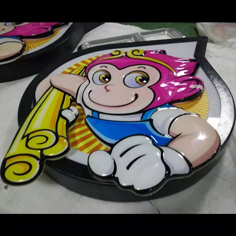 Custom Store Signage Vacuum Blister Single UV Film Print Face Acrylic LED Advertising Light Box
