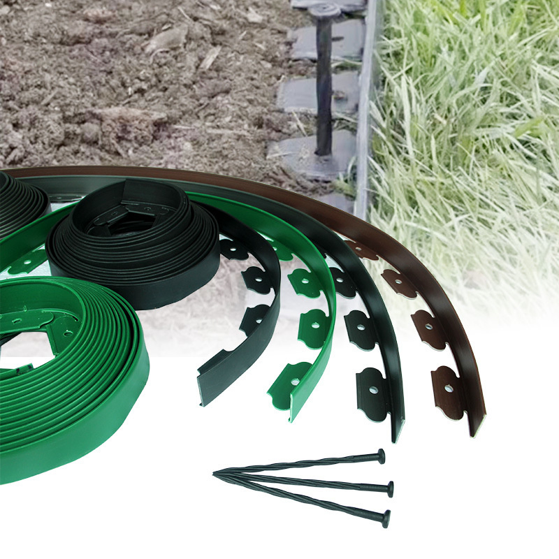 10/15/20 Cm Heavy Duty Plastic Garden Lawn Edge Securing Pegs Heavy Duty No-Dig Garden Edging Border
