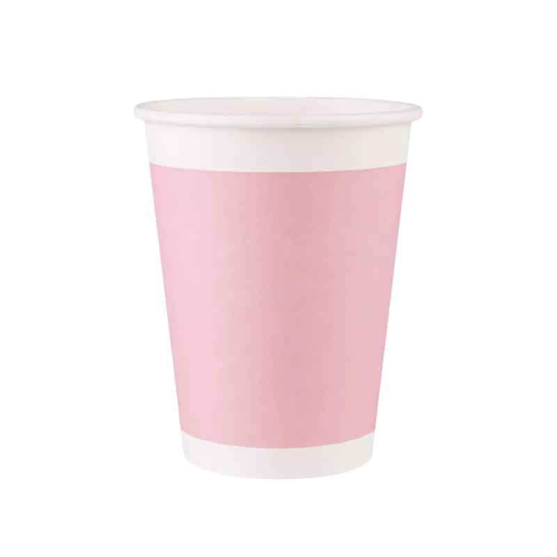 Однослойные бумажные стаканы 8oz с крышкой