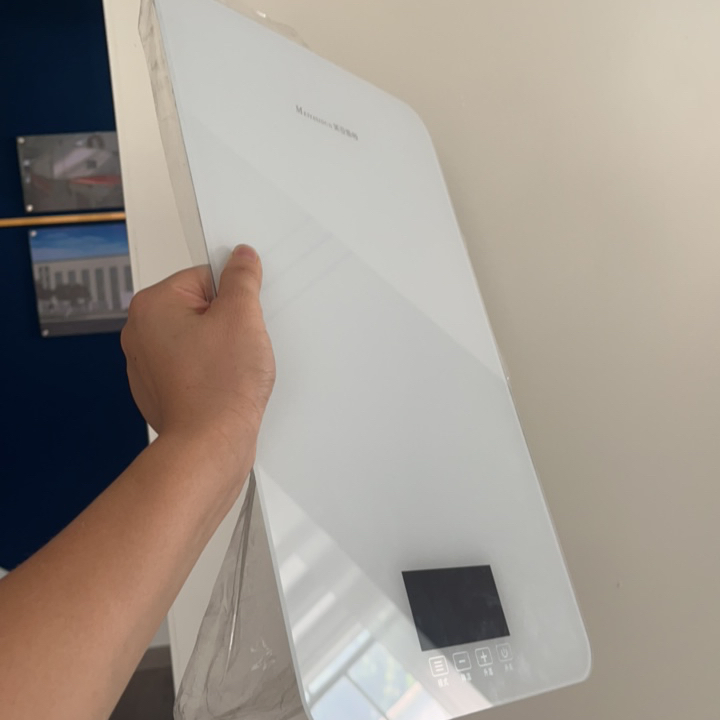 Premium Tempered Glass Front Door Panel with Silk Screen Design