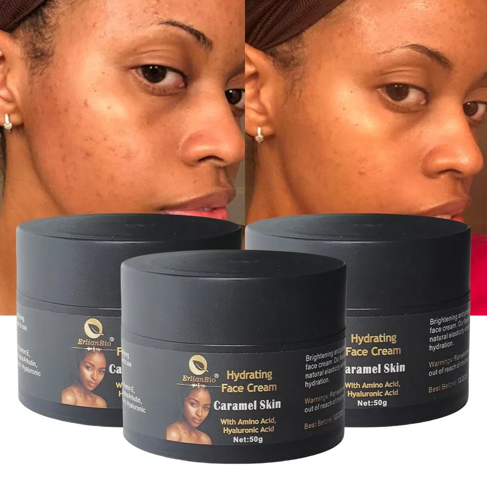 Private Brand Anti-Aging Brighten Skin Hydrating Face Cream Tighten Smoothing Repair Skin Cream Caramel Skin