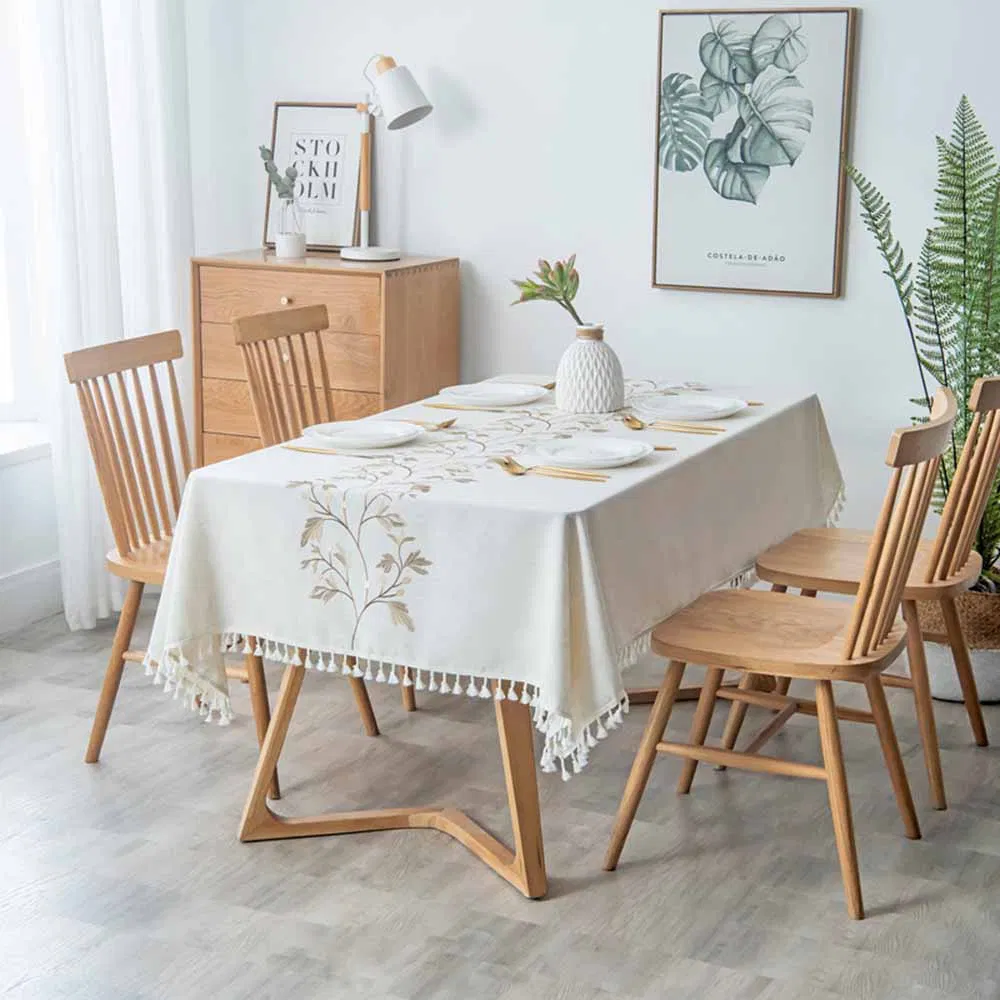 Simple-Style Tablecloth for Daily Life Home Use