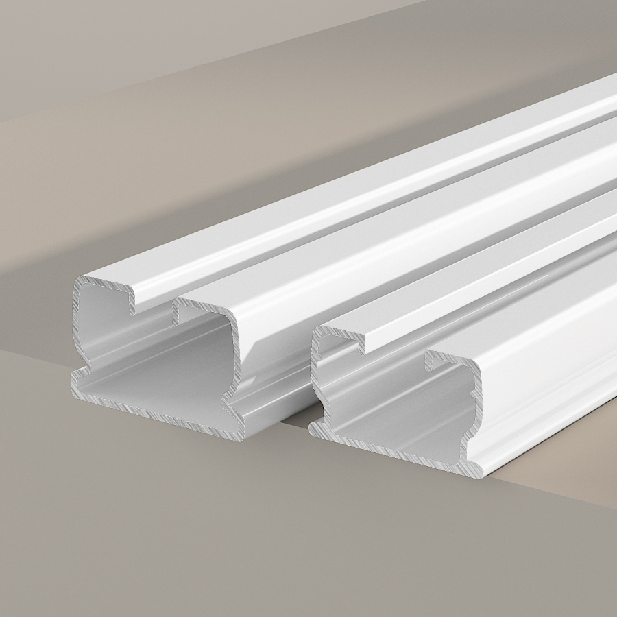 Wholesale Ceiling S Wave Ripple Fold Stretched Adjustable Sliding Blind Curtain Track