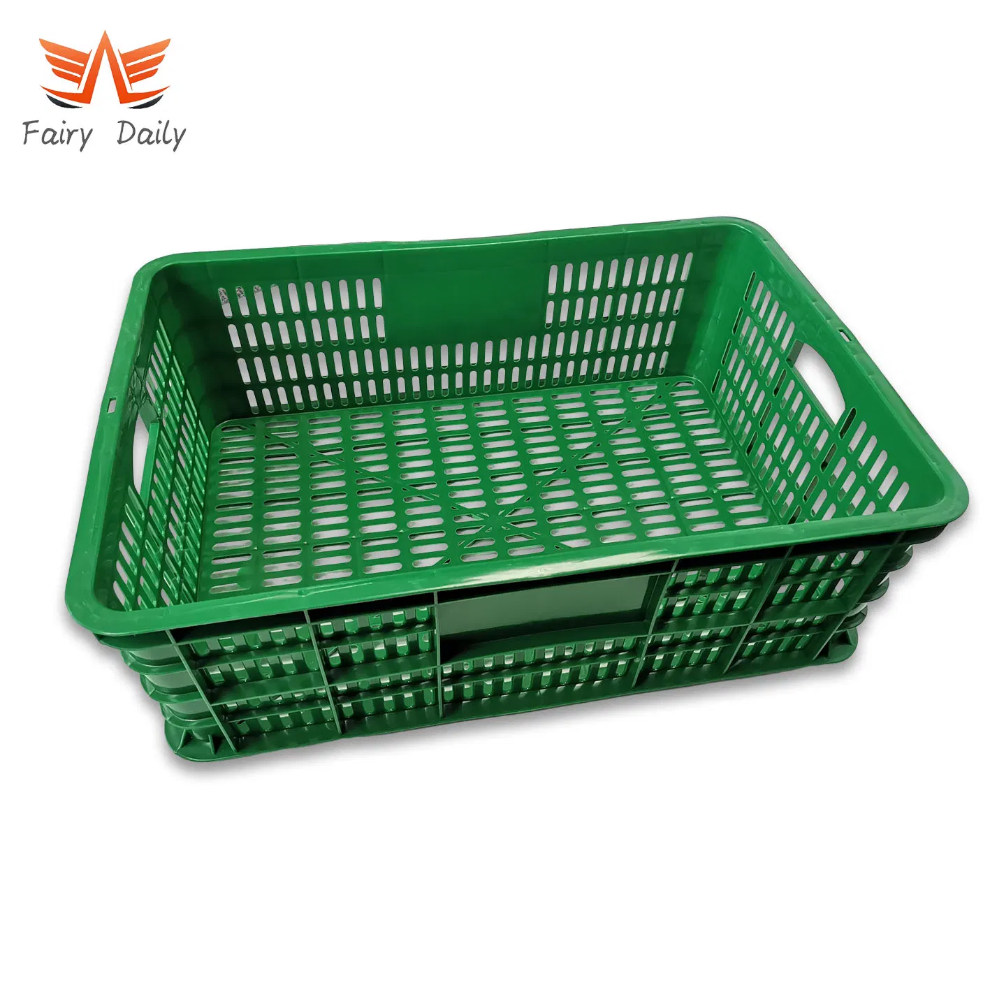 Plastic Supermarket Storage Bin Containers Vegetable Milk Basket Crates