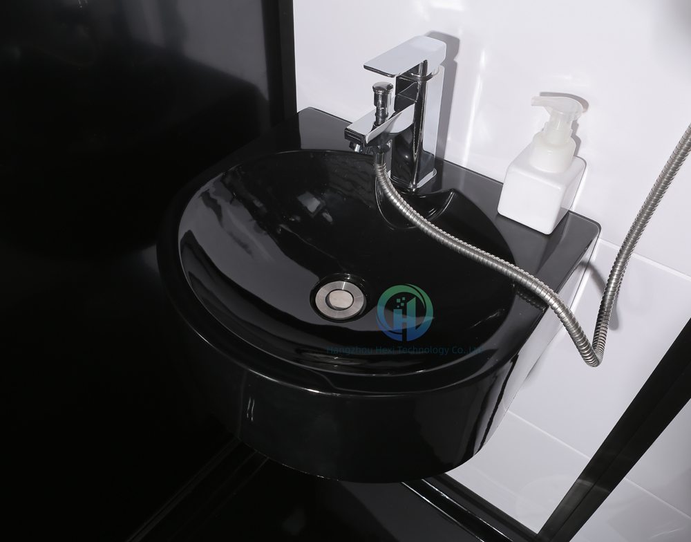 Luxury Sanitary Ware Glass Design Hotel Complete Shower Steam RV Sink Toilet Prefab Bathroom Pod for Sale