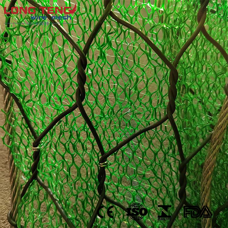 PVC Gabion Wire Mesh Netting Roll Steel Grid Geomats for Erosion Control Environment