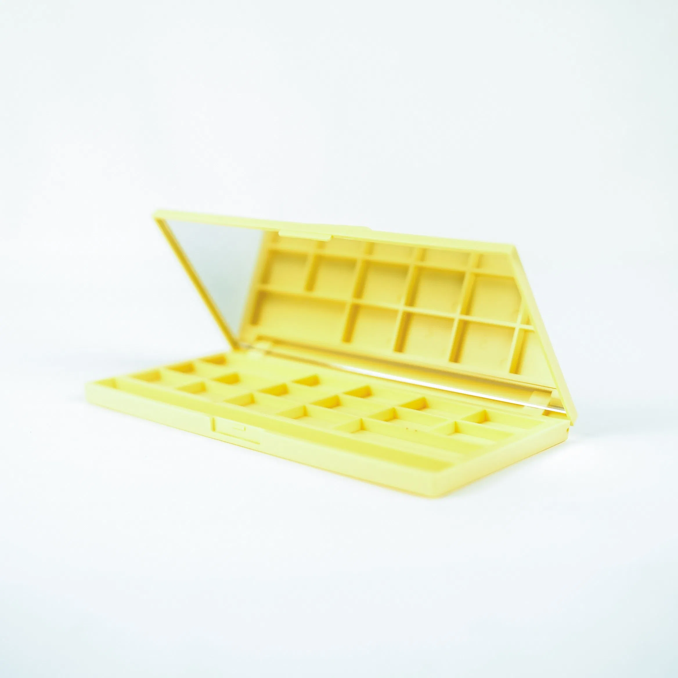 Unique Chocolate Shape Multicolor Plastic Eye Shadow Palette Case Compact Box with Mirror