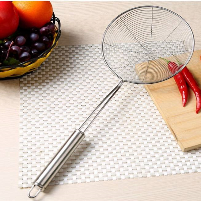 Stainless Steel Kitchen Utensils Skimmer Strainer