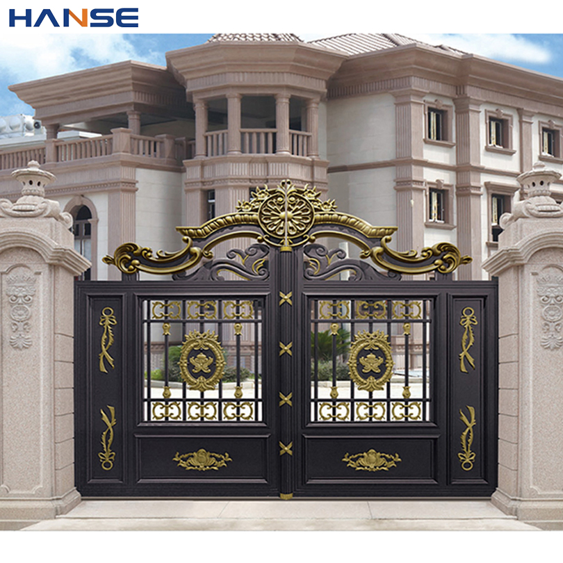 Электрические алюминиевые ворота для виллы и сада