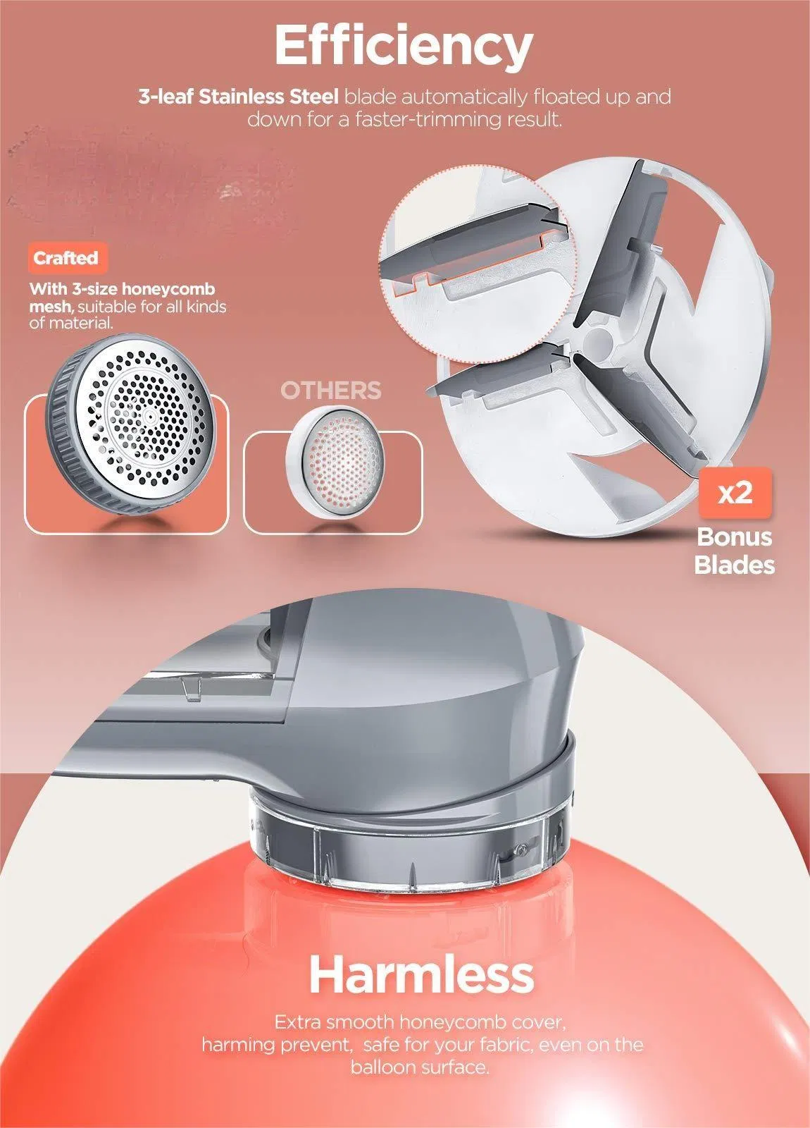 De-Fuzzer AC Adapter Battery Operated Sweater Fabric Shaver Pill Fuzz Lint Remover