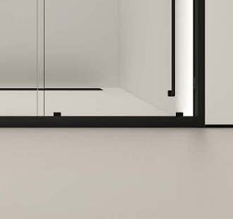 Premium Glass Shower Door with Smooth Sliding Mechanism
