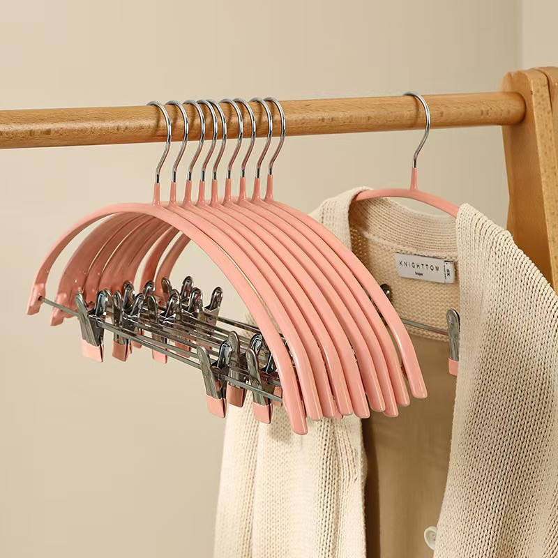 Multipack Assorted Color Clothes Hangers for Organized Wardrobe Storage