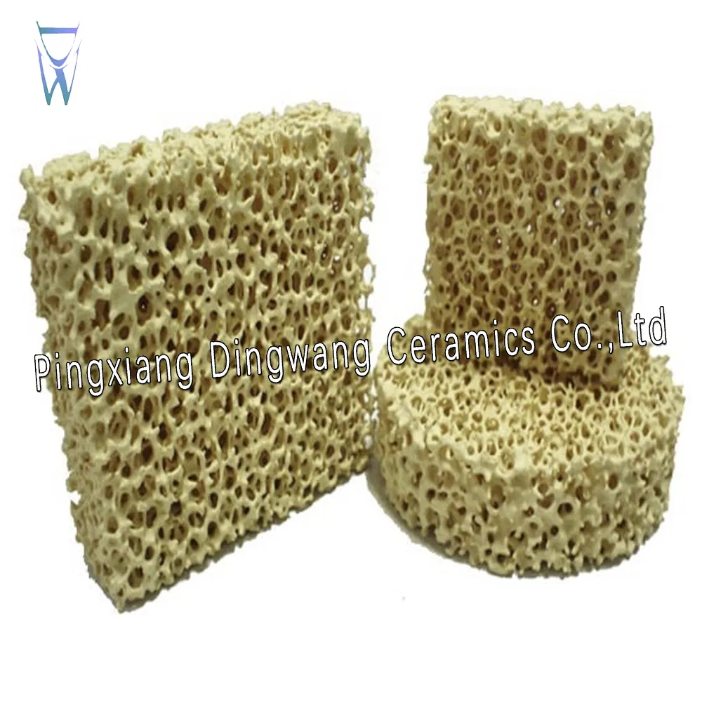 Пористый керамический фильтр Alumina Zirconia SiC для литья