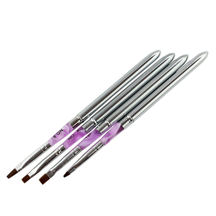 Factory Sell Nail Art Detachable Brush for Copper Tube Gel Brush