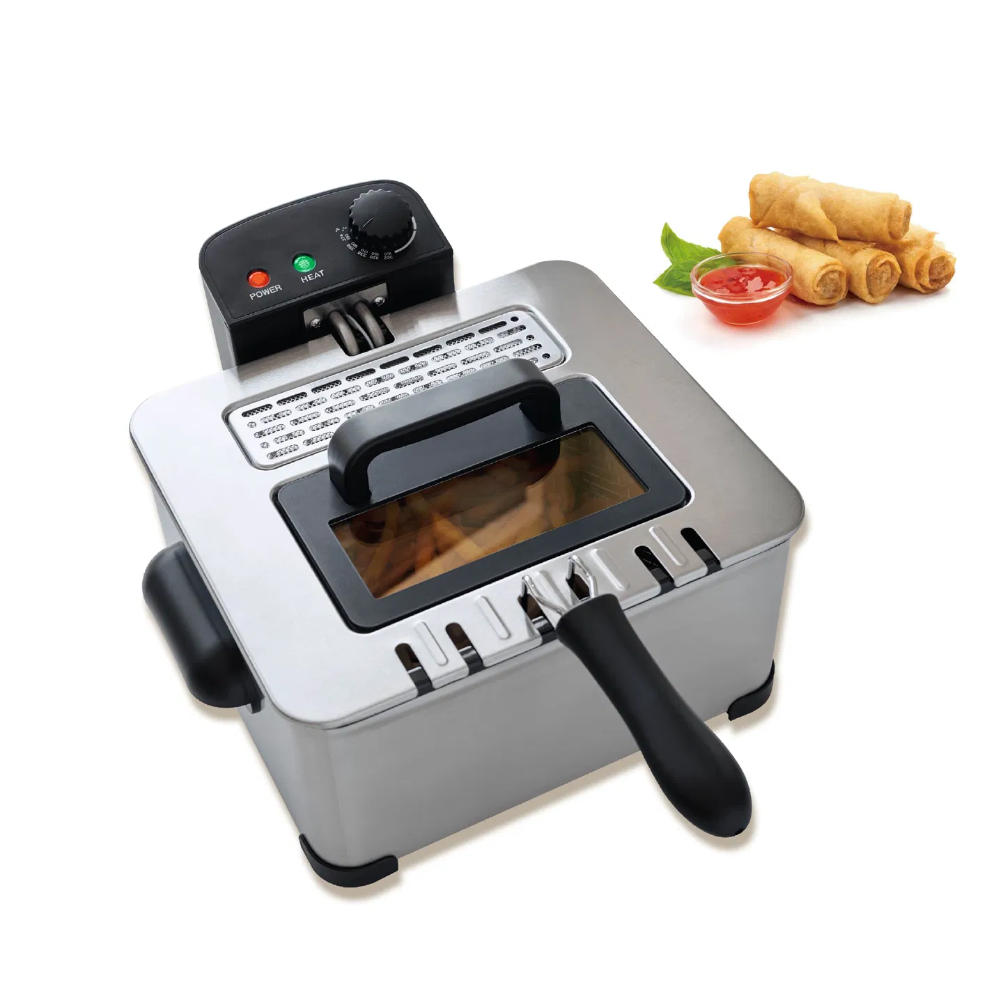 Electric Deep Mini Air Fryer, Home Handmade Health Food with Fryer