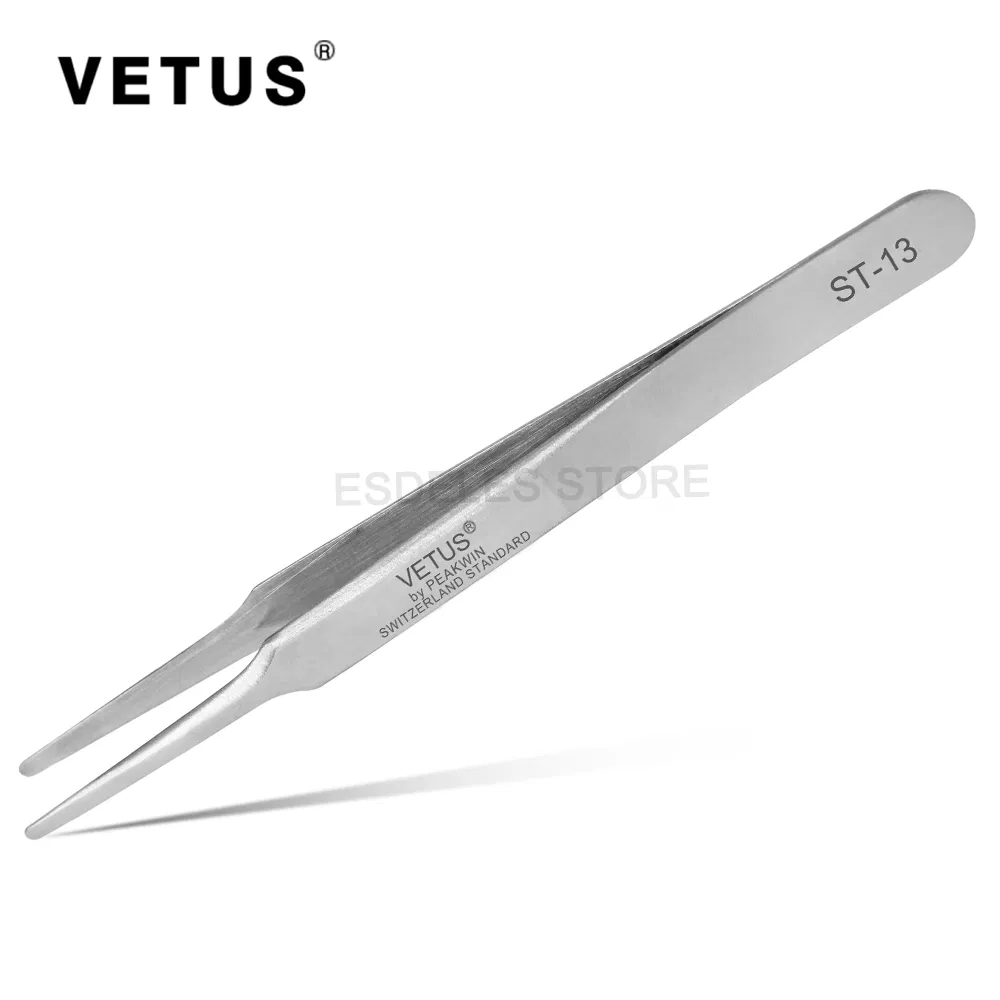 Original Professional Stainless Steel Slant Vetus St Series St-10/11/12/13/14/15/16/17 Tweezers