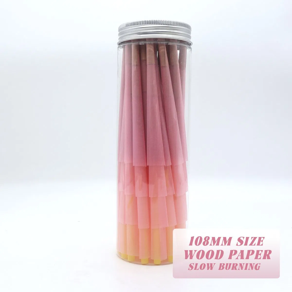 Pink Pre Rolled Cones 109mm Cigarette Rolling Paper with Filter