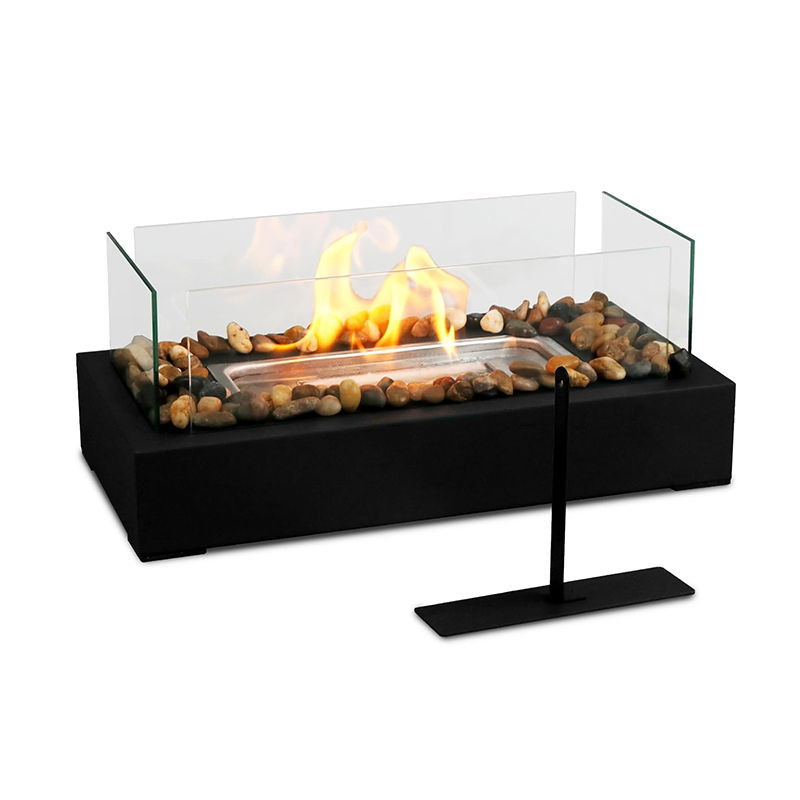 Modern Glass Tabletop Fireplace Bio Ethanol Fireplace Display for Table Decorations