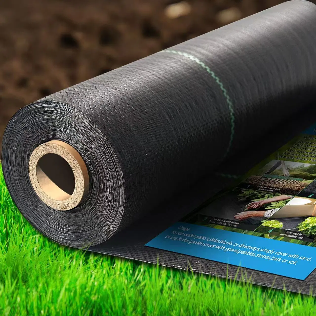 PP Plastic Blue Weed Control Mat for Versatile Garden Use