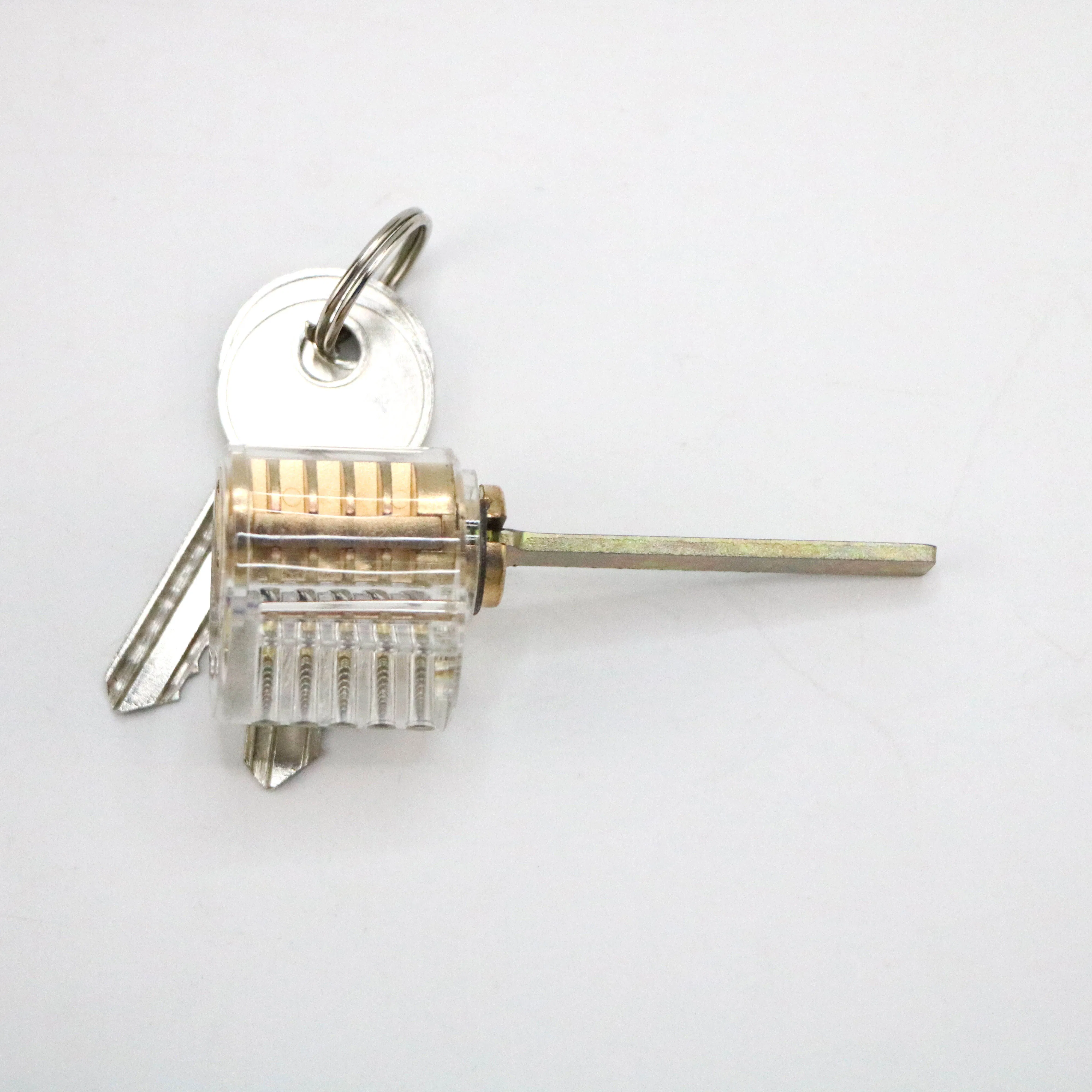 6-Piece Practice PRO Locksmiths Transparent Padlock Professional Transparent Padlock