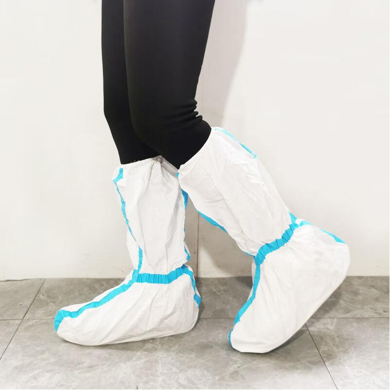 Disposable PP SMS Sf Non-Woven Boot Covers 40*50cm White Blue Green Nonwoven Leg Cover